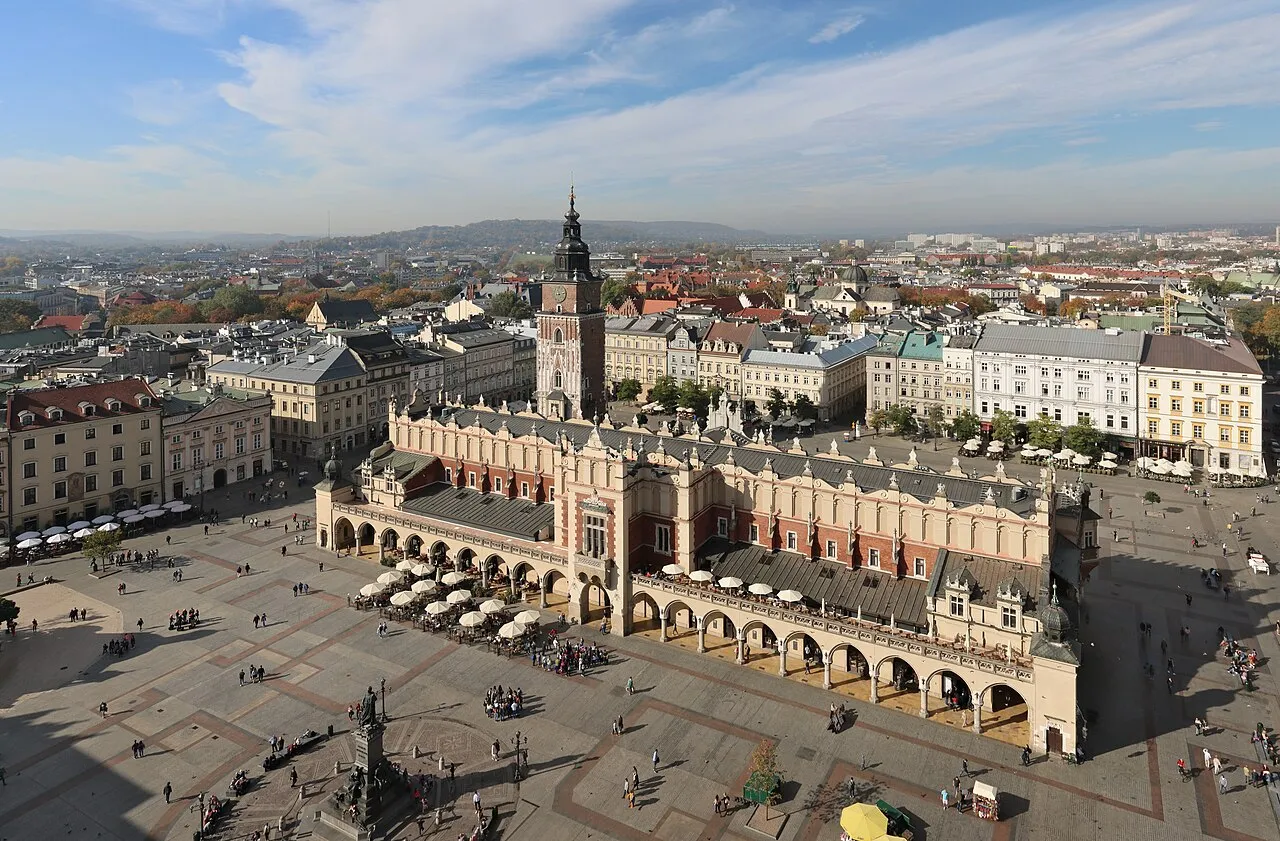 Krakau – Hauptmarkt mit den Tuchhallen